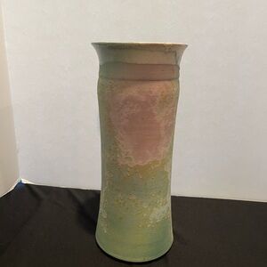 Vintage Pastel Vase 11”